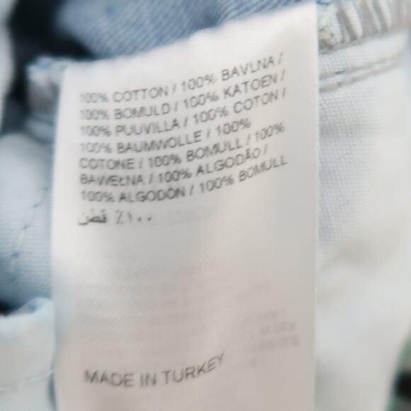 Ragged Jeans light wash blue mid rise baggy wide leg split knee jeans 26 - Picture 5 of 5